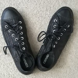 Faux leather Converse lowtop